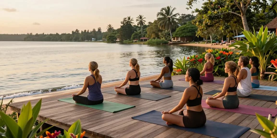Experience the best yoga retreats Sri Lanka 2026 with serene lakeside yoga sessions.