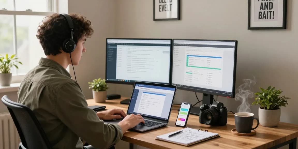 Telus-Technical-Support expert assisting customers from a modern home office.