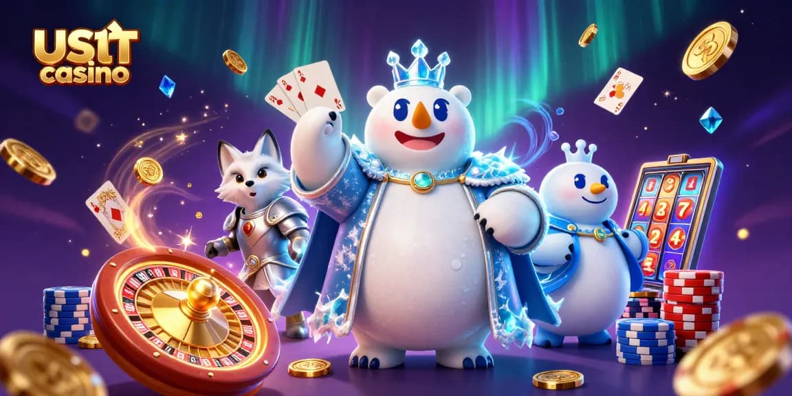 Gioca nel casino usdt e scopri il fascino di una scena vivace con simboli di vincita e avventura.