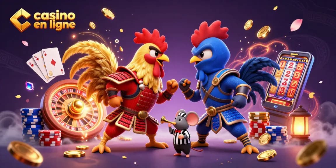 Jouez au casino en ligne avec passion dans cette scène animée et colorée.
