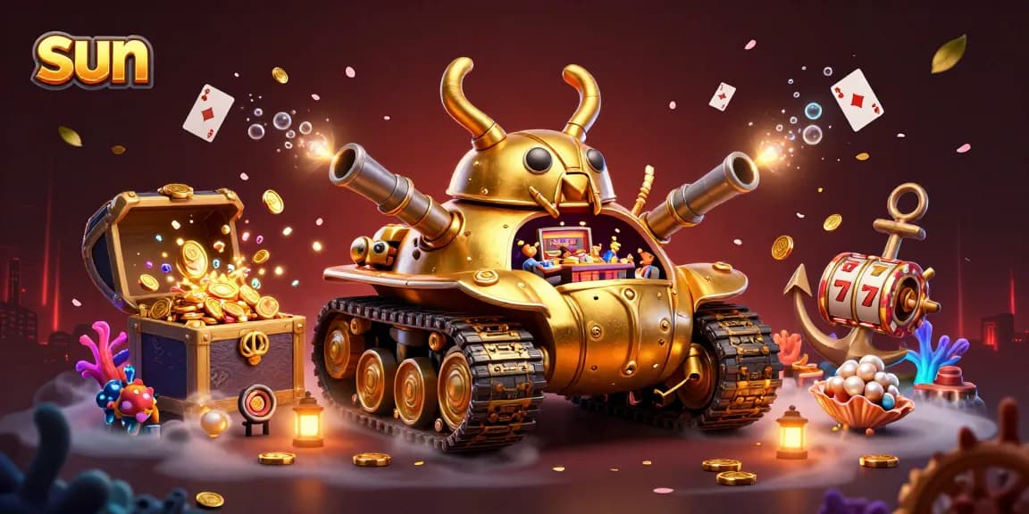 Win big with sun-inspired gaming excitement in this vibrant casino-focused scene.