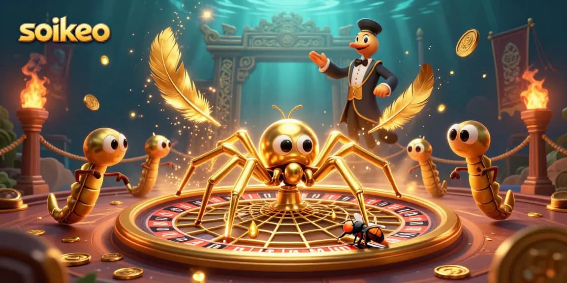 Engage with soikeo betting strategies at a playful casino illustrated scene.