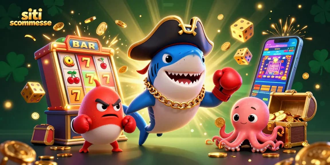Gioca su siti scommesse con personaggi animati che celebrano vincite e jackpot esplosivi.
