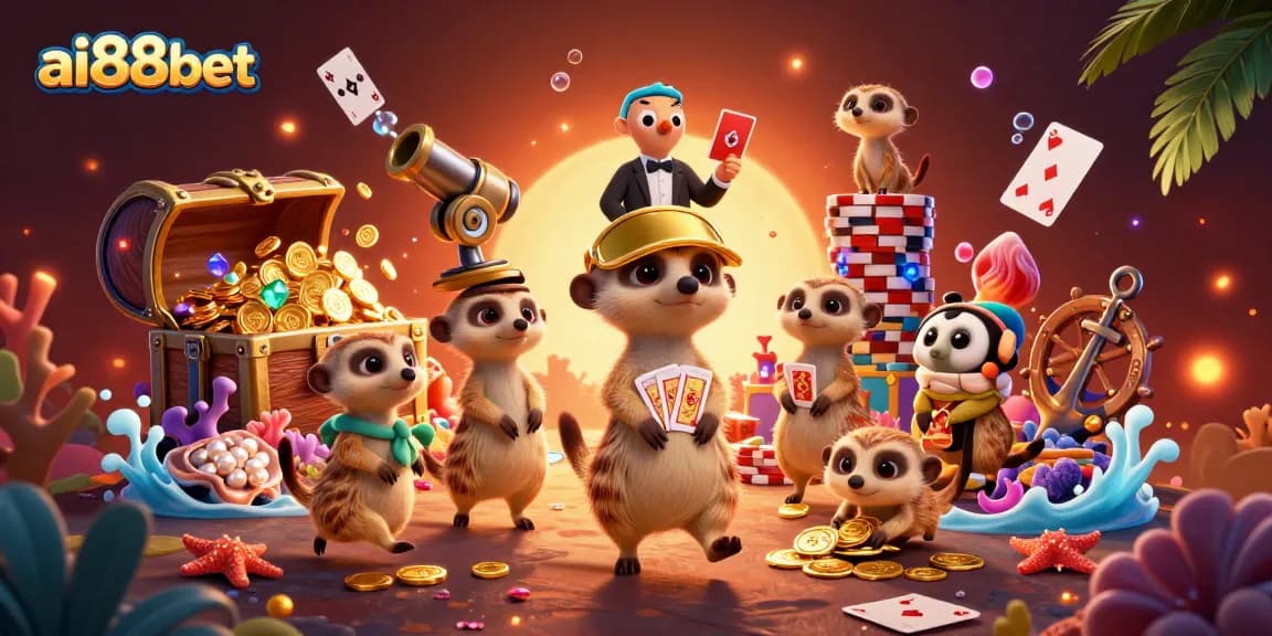 Experience the vibrant ai88bet casino with meerkats running games and winning treasures