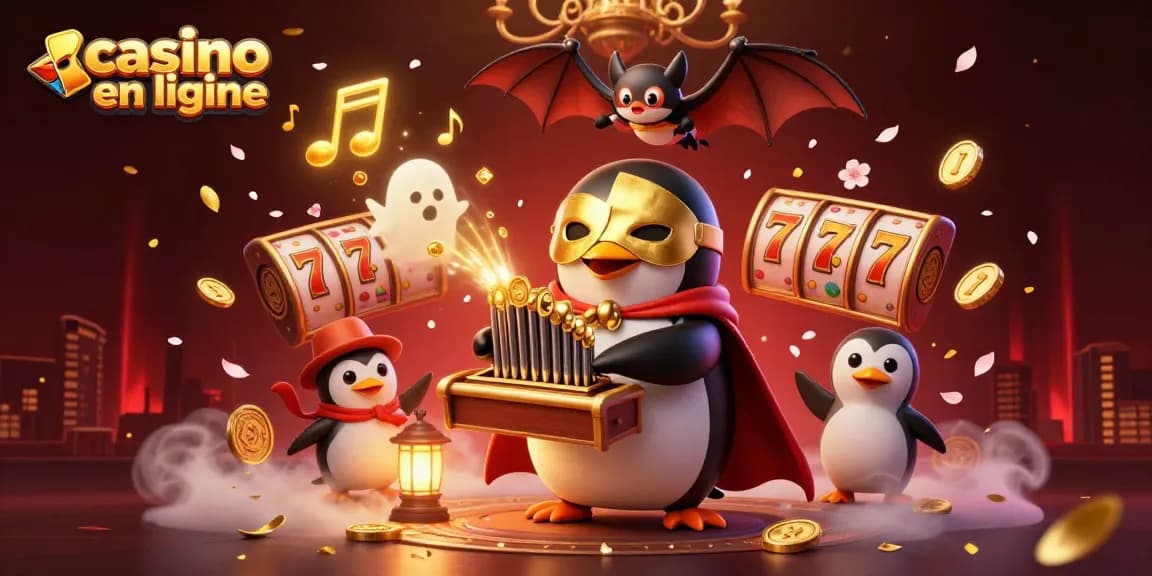 Jouez au casino en ligne avec le pingouin fantôme et ses gros gains en machines à sous