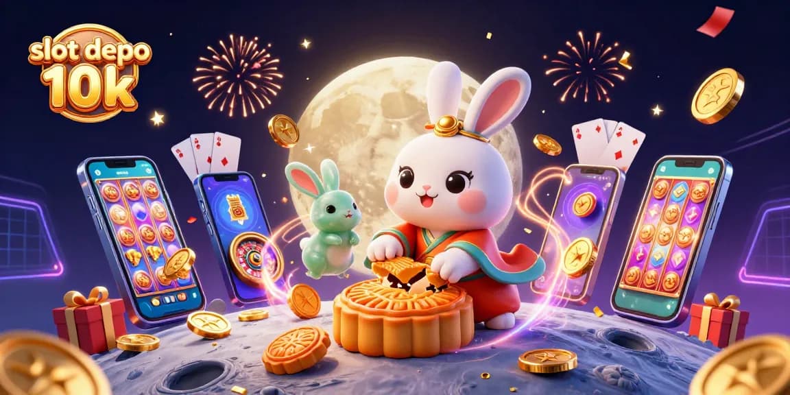 Spin and win with slot depo 10k in a dynamic gambling gala featuring classic casino elements.