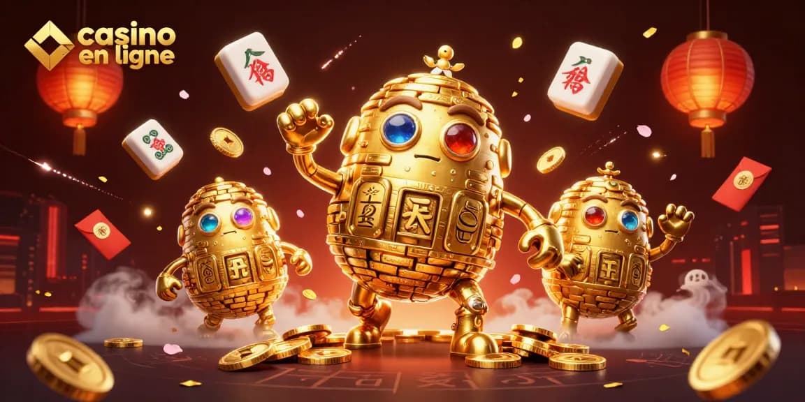 Expérimentez le casino en ligne avec le golem doré et des éléments festifs
