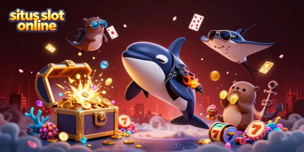 Raih kemenangan di situs slot online dengan karakter unik di ilustrasi 3D yang kaya warna.