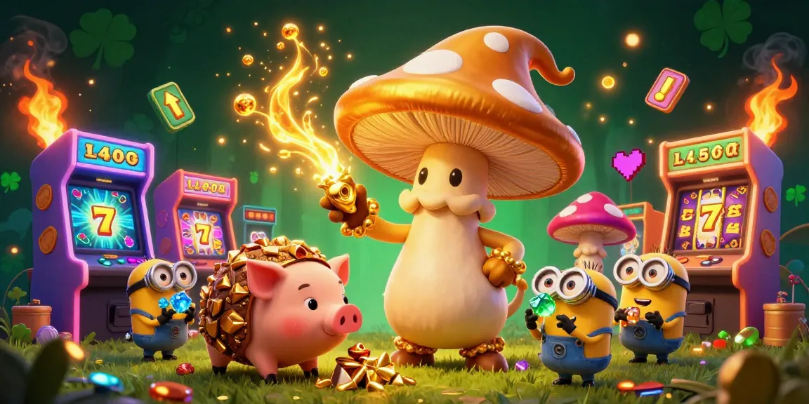 Experience winning action with bolakami's vibrant 3D casino scene, featuring golden elements and gaming excitement.