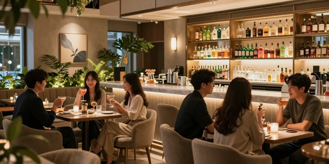 강남쩜오 분위기가 좋은 멀리건에서의 대화 장면