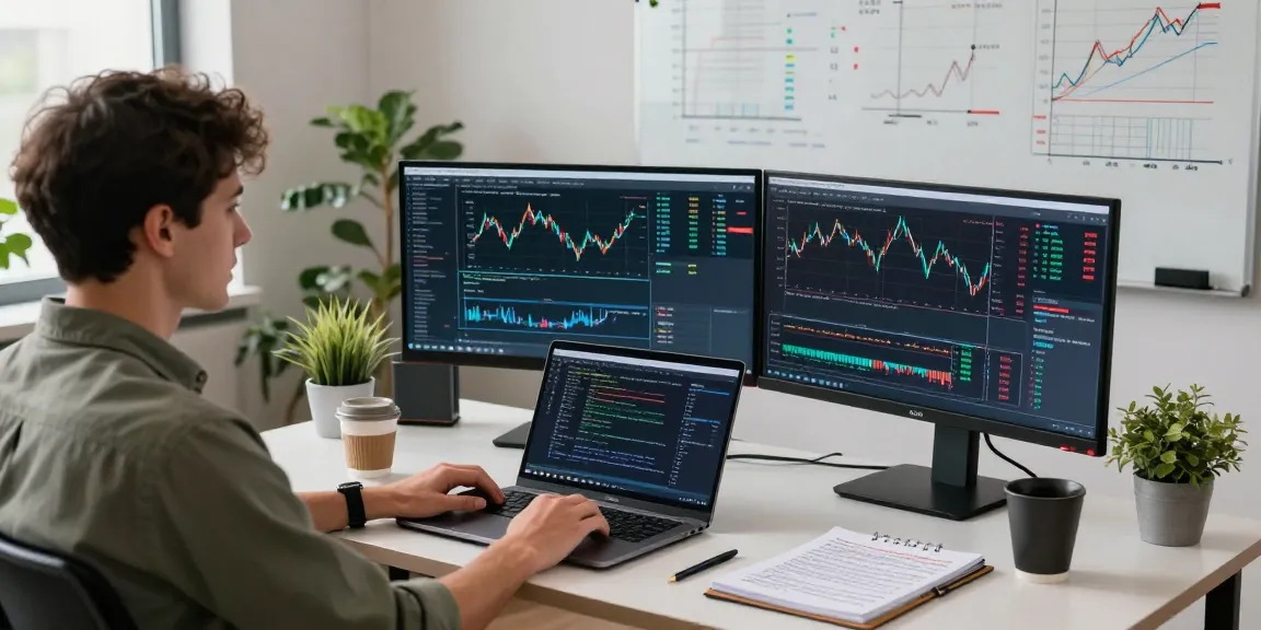 Forex real-time quote API displayed on multiple monitors in a focused trading workspace