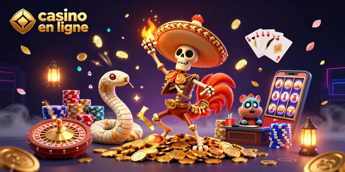 Jeu passionnant au casino en ligne avec une danse festive et des pièces d'or scintillantes.