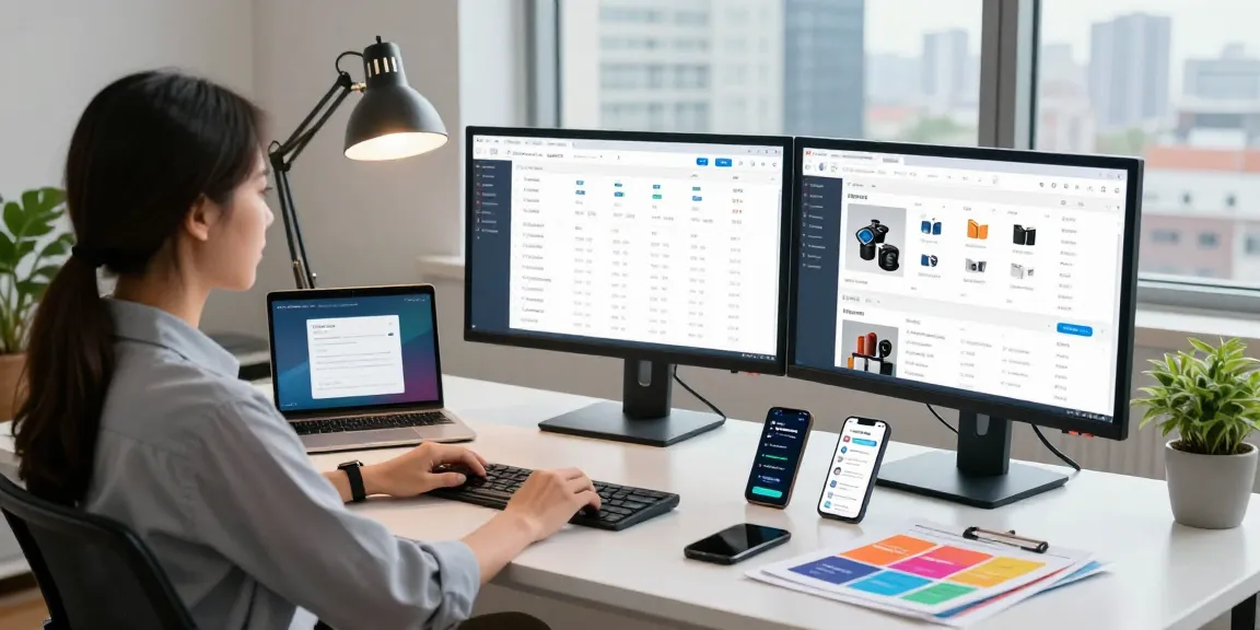 Engaging e-commerce workspace showcasing 456bd digital retail strategies and analytics.