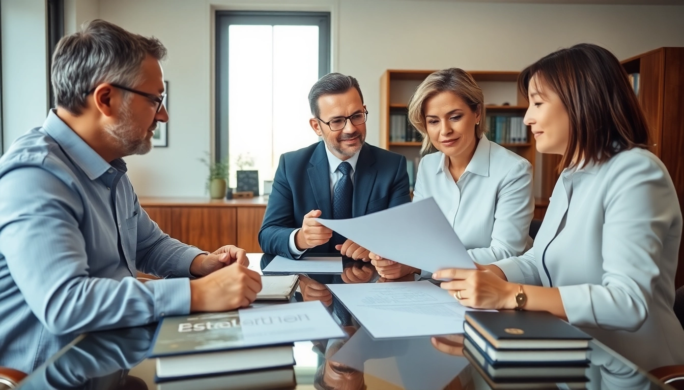 Engaging estate planning consultation featuring real-time document discussions and analysis.