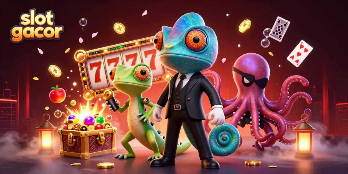Experience thrilling slot gacor action with vibrant characters and dynamic casino elements.