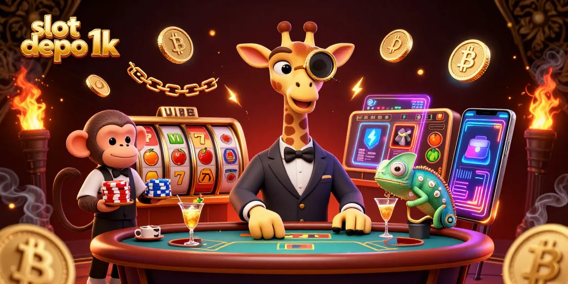 Menangkan jackpot dengan bermain slot depo 1k, simbol keberuntungan, dan permainan slot menarik.