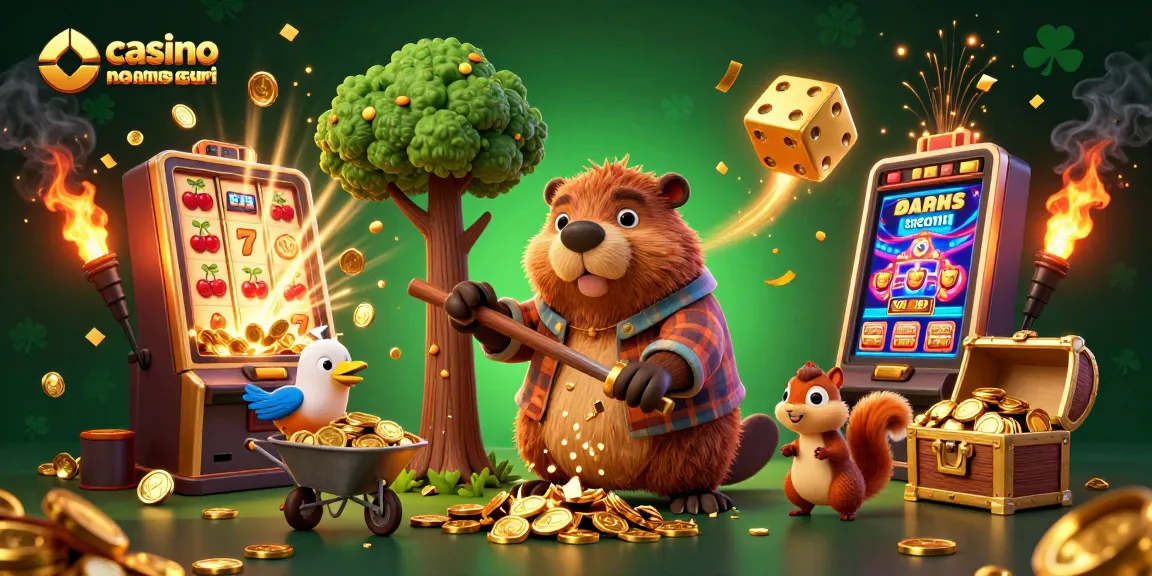 Vivi l'emozione dei casino non aams sicuri con una scena cartoon 3D di personaggi dei cartoni animati e slot machine.