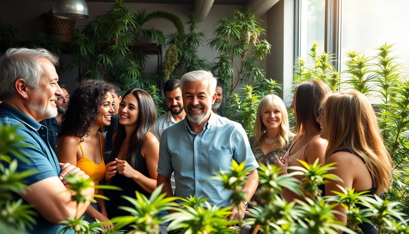 Engaging scene at Cannabis Social Club Lloret de Mar with members enjoying a vibrant atmosphere.