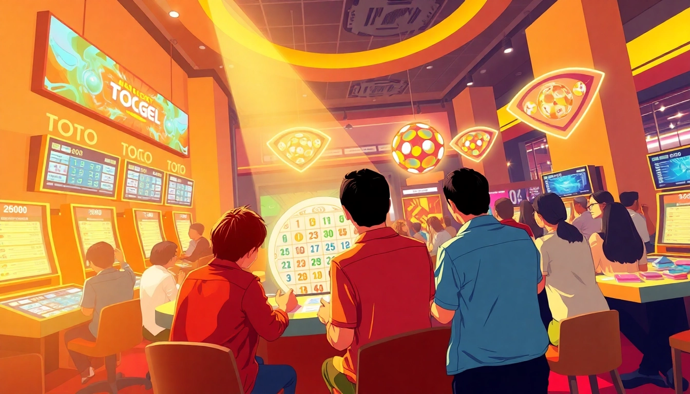 Merayakan toto togel dengan pemain aktif dan papan lotere yang menarik.