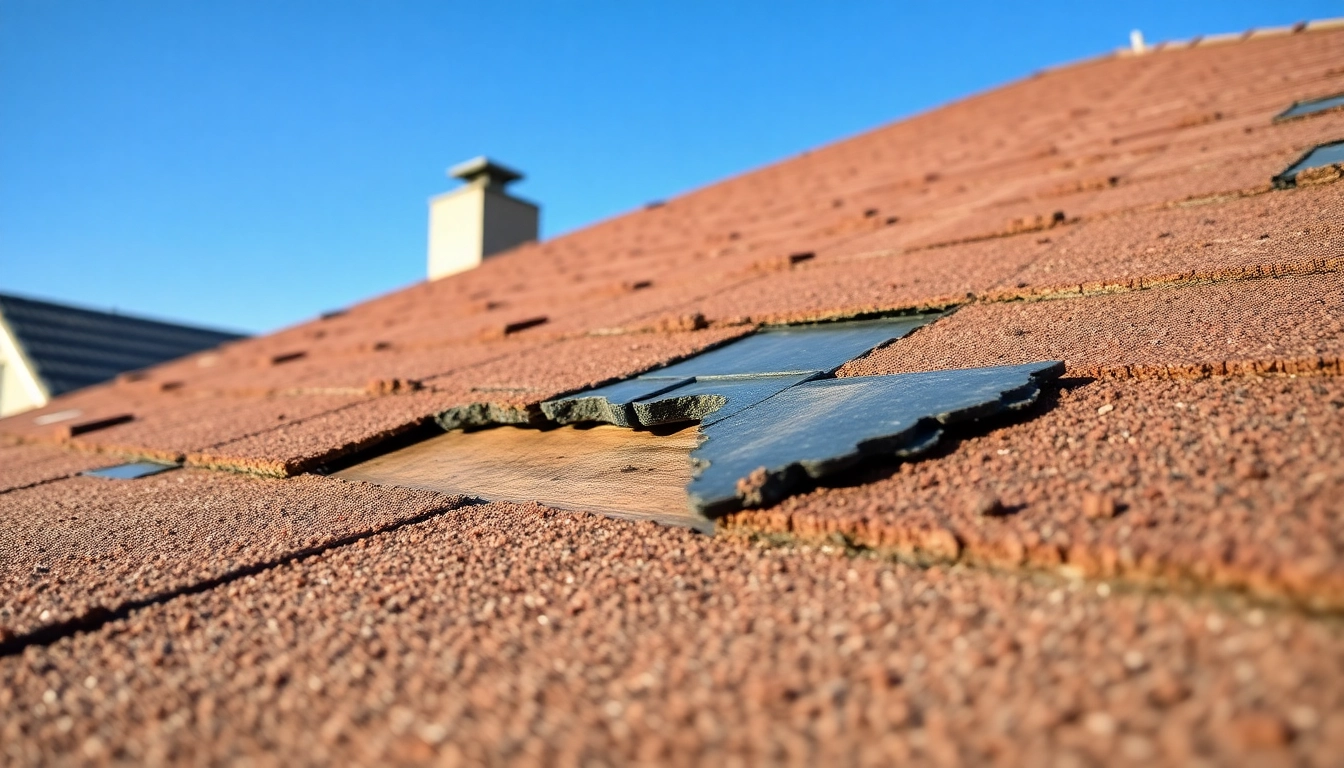Inspecting spray foam roof damage to assess repair needs and solutions.