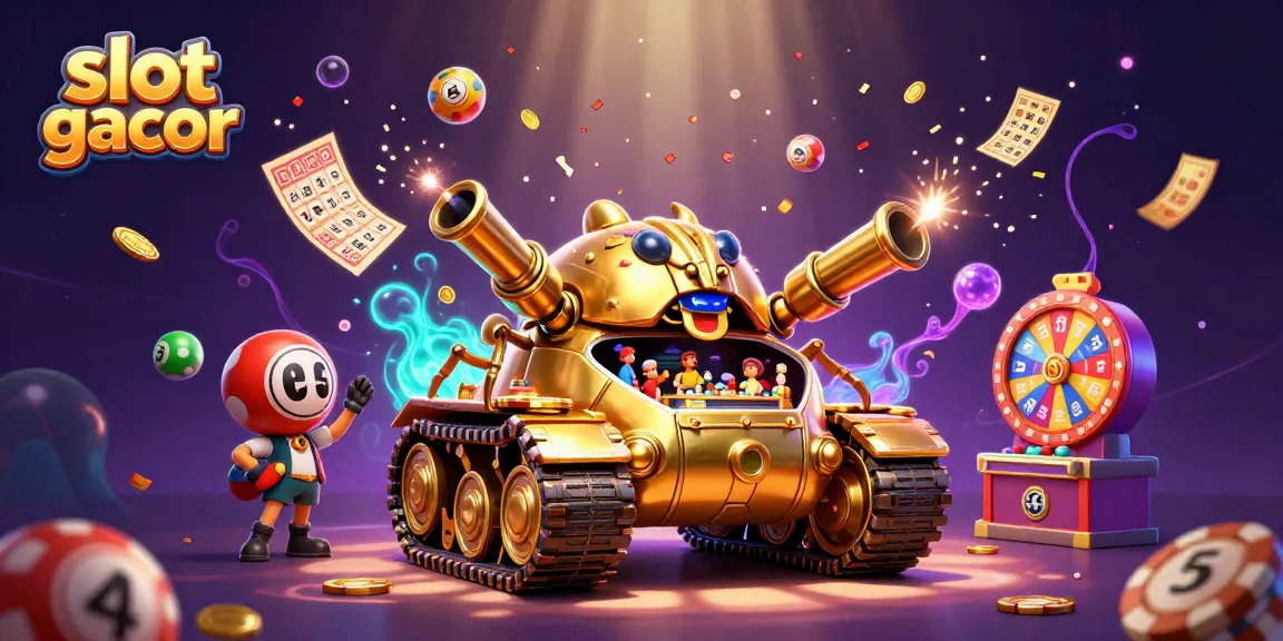 Gali keseruan slot gacor dalam ilustrasi kasino 3D yang penuh warna dan dinamis.