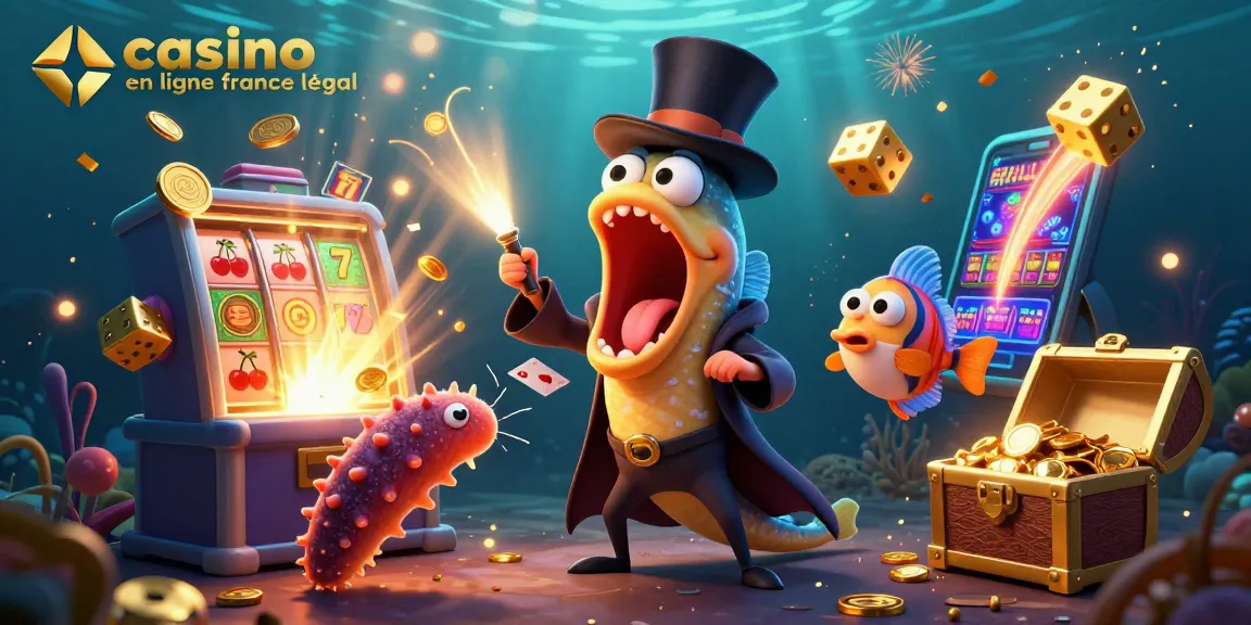 Jouer sur des casinos en ligne légaux en France avec des machines à sous et des animaux marins.