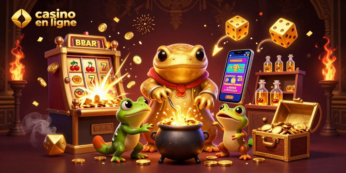 Jouez à un casino en ligne et découvrez la magie des gains avec des symboles de jackpot scintillants.