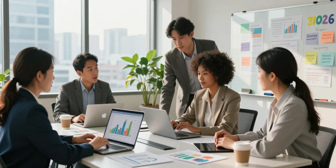 Team analysis of affordable business energy deals 2026 in a modern office.