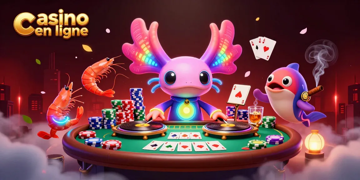 Casino en ligne captivant avec un axolotl DJ et une ambiance sous-marine festive