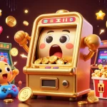 Bangsawan88 unveils a vibrant scene with a joyful slot machine celebrating its jackpot amidst cheering companions, showcasing thrilling gaming excitement.