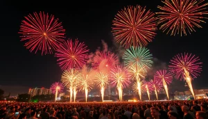 Experience stunning fireworks for sale lighting up the night sky, showcasing colors and excitement.