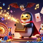 Experience thrilling gameplay at 7m with a dazzling casino scene featuring striking characters and elements.