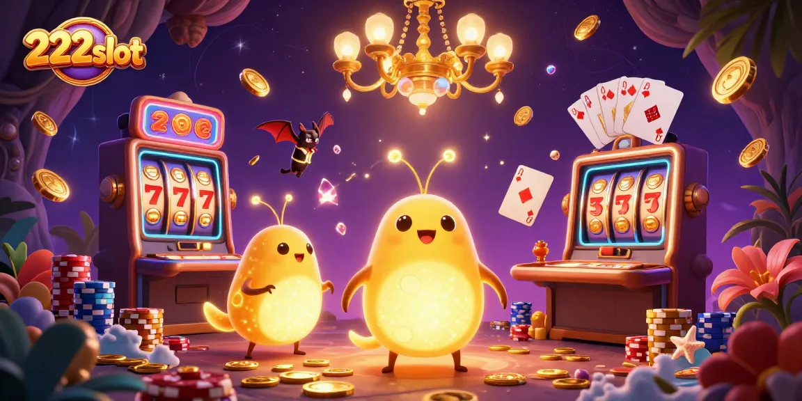 Menangkan permainan slot di 222slot dengan suasana kasino dan lampu berwarna-warni yang menakjubkan.