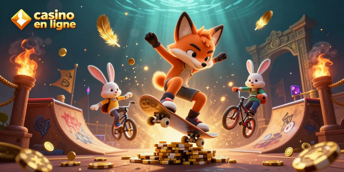 Découvrez des jeux captivants sur un casino en ligne avec des personnages animés et un décor dynamique.