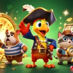 Experience sun-driven excitement at a vibrant casino with our 3D pirate scene filled with treasures.