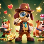 Jouez à des jeux captivants dans un casino en ligne avec une illustration d'animaux détectives.