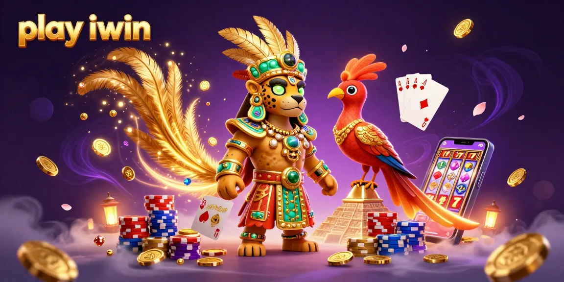 Experience the thrill as you play iwin with vibrant visuals of spinning reels and winning cards.