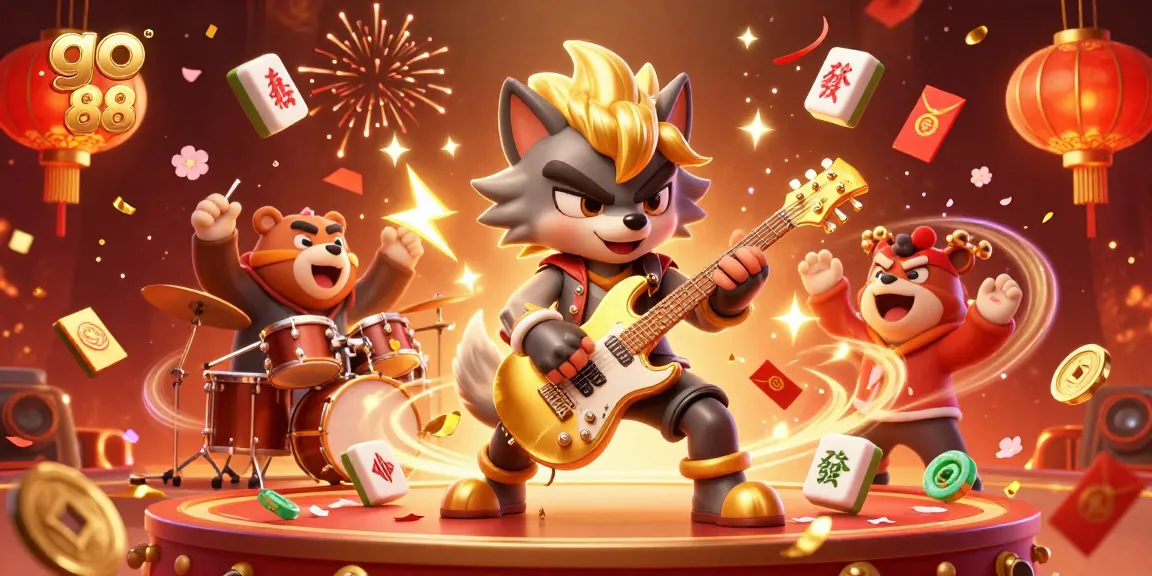 Experience the excitement of go 88 as a wolf rock star electrifies the casino stage with musical flair.