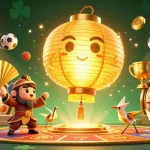 Experience exciting gameplay with cika4d's vibrant casino scene filled with dynamic slot reels and sports elements.