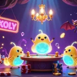 Experience the excitement of sunwin20 casino with glowing glowworms and golden casino elements.