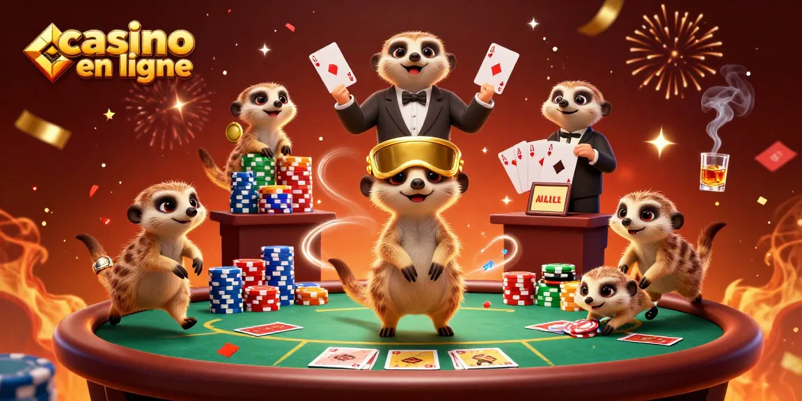 Préparez-vous à gagner avec le casino en ligne, où des suricates animent une expérience de jeu riche en couleurs.