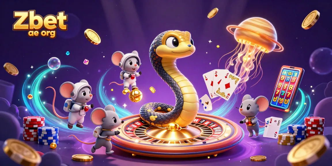 Bet on cosmic games with Zbet ae org's vibrant illustration of a fun casino adventure.