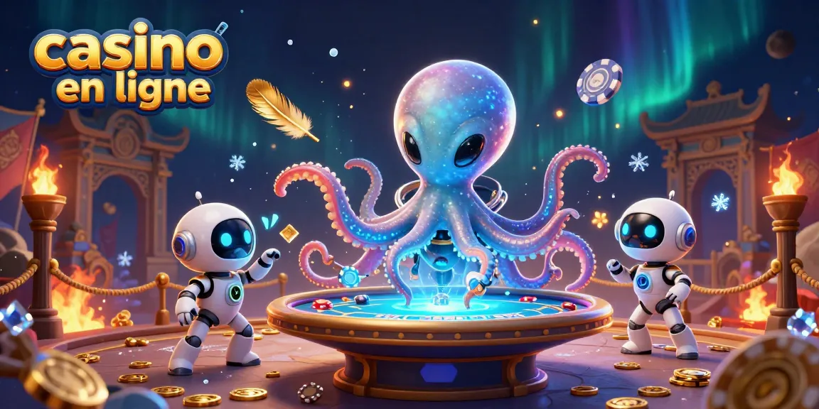 Jouez avec des extraterrestres au casino en ligne dans une scène spatiale colorée