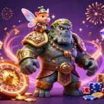 Experience the excitement at war138 offering slots and jackpots amidst cascading coins and magic.