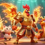 Menangkan grand prize dari toto slot dengan visual mengesankan dari pahlawan ayam bertarung dan naga.