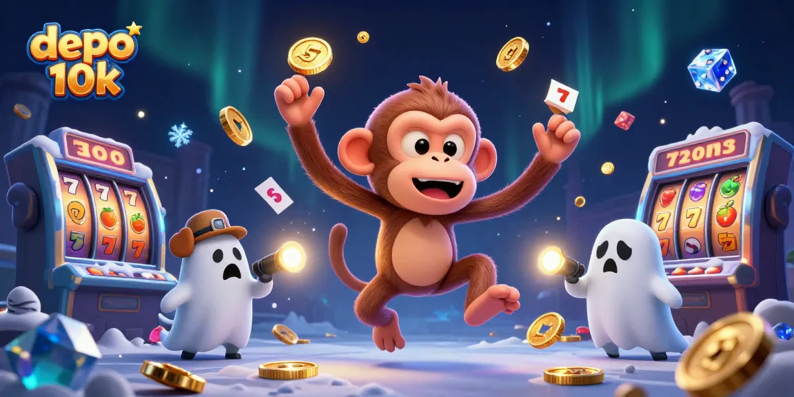Permainan depo 10k yang menarik di kasino dengan jackpot besar dan simbol bertuah.