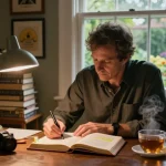 T Allen Greenfield writing in his study with books on spirituality and UFOs, reflecting his narrative style at https://tallengreenfield.com.