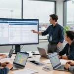 Transport in Dortmund: Effiziente Logistiklösungen und internationale Transporte im modernen Büro.