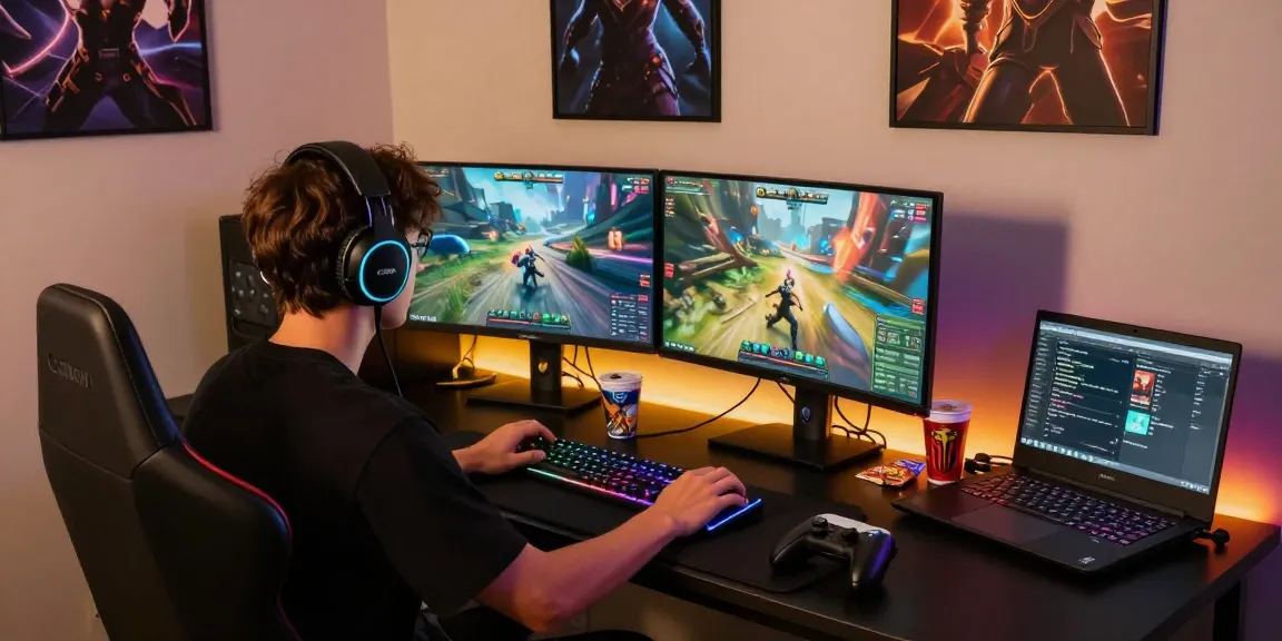 Experience engaging gameplay with mantra88 at a vibrant gaming setup.