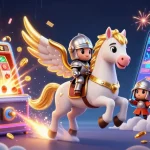 Profitez d'un casino en ligne magnifique avec un cheval céleste et des machines à sous éclatantes.
